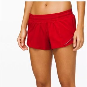 Lululemon red shorts